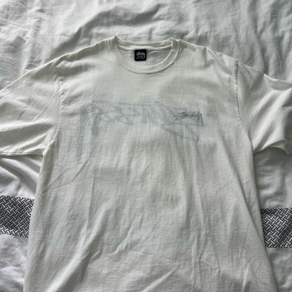 Stussy Cream Graphic Tee